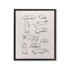 More Sleep Dachshund Framed Canvas Print Gallery Image 8