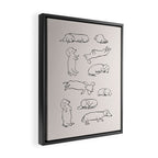 More Sleep Dachshund Framed Canvas Print Gallery Image 2