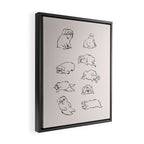 More Sleep Shih Tzu Framed Canvas Print Gallery Image 2