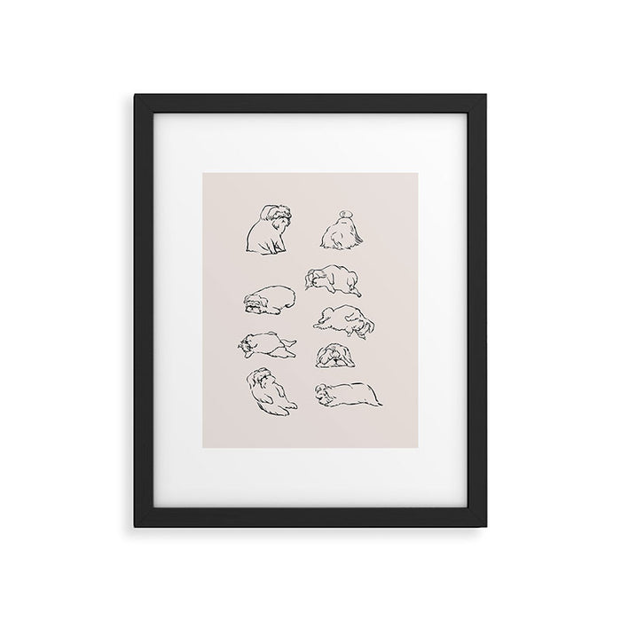 More Sleep Shih Tzu Framed Art Print Gallery Image 1