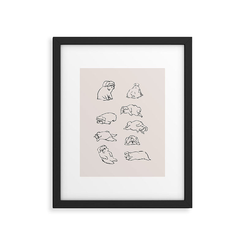 More Sleep Shih Tzu Framed Art Print Gallery Image 5