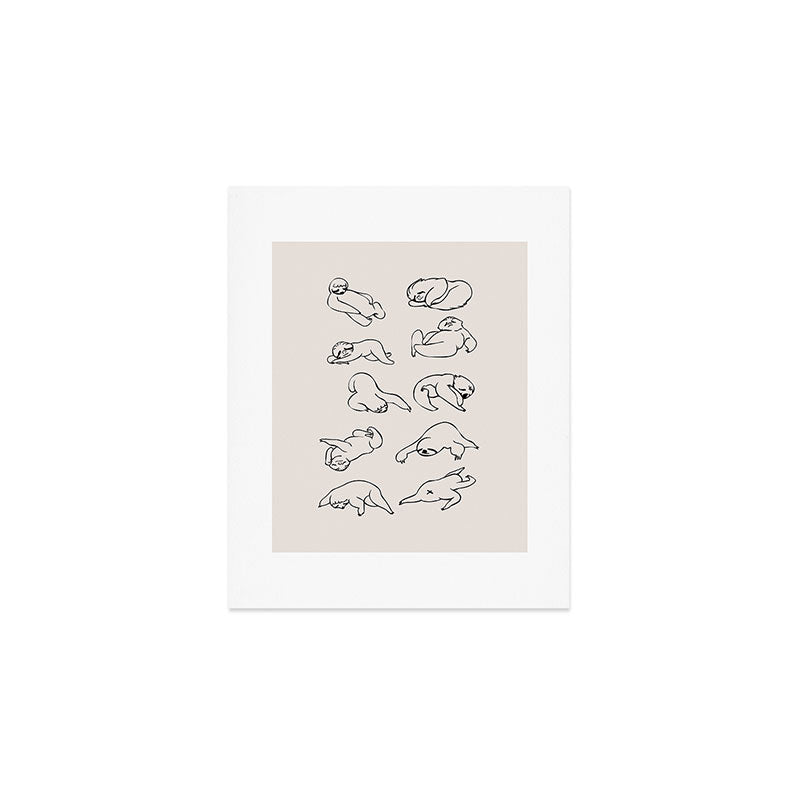 More Sleep Sloth Art Print Gallery Image 1