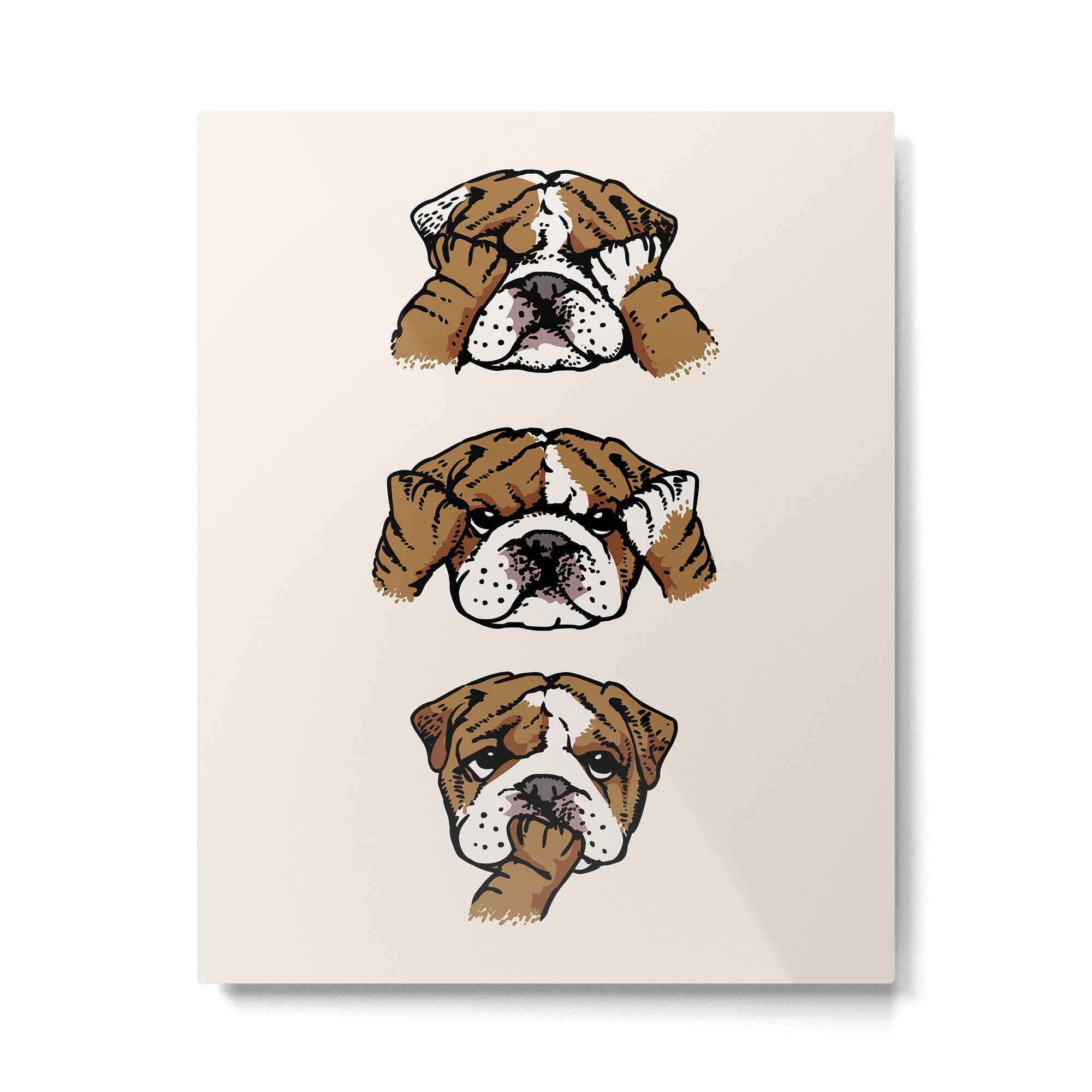 No Evil English Bulldog Metal Print Gallery Image 6