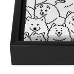 Oh Samoyed Framed Canvas Print Gallery Image 3