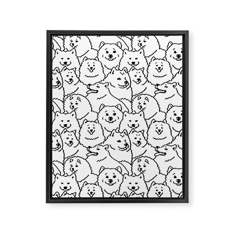 Oh Samoyed Framed Canvas Print Gallery Image 8