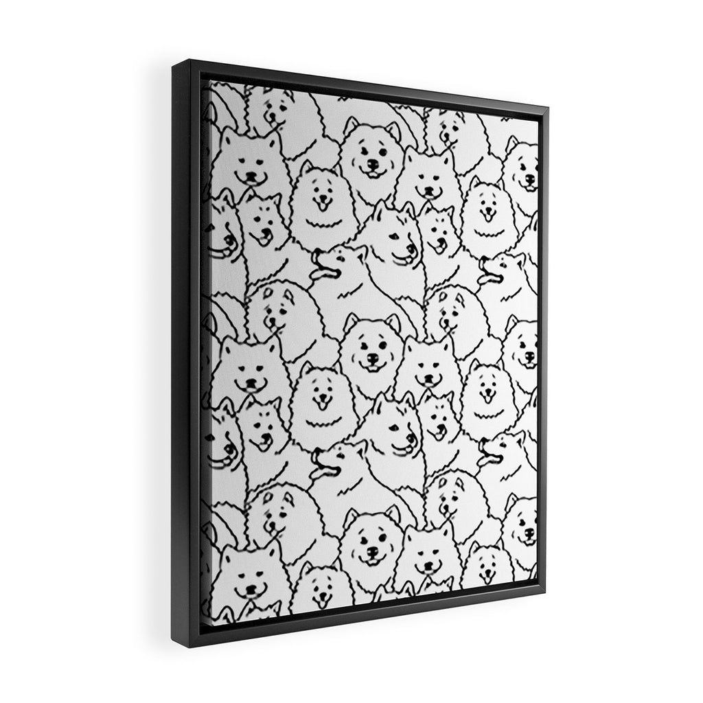 Oh Samoyed Framed Canvas Print Gallery Image 2