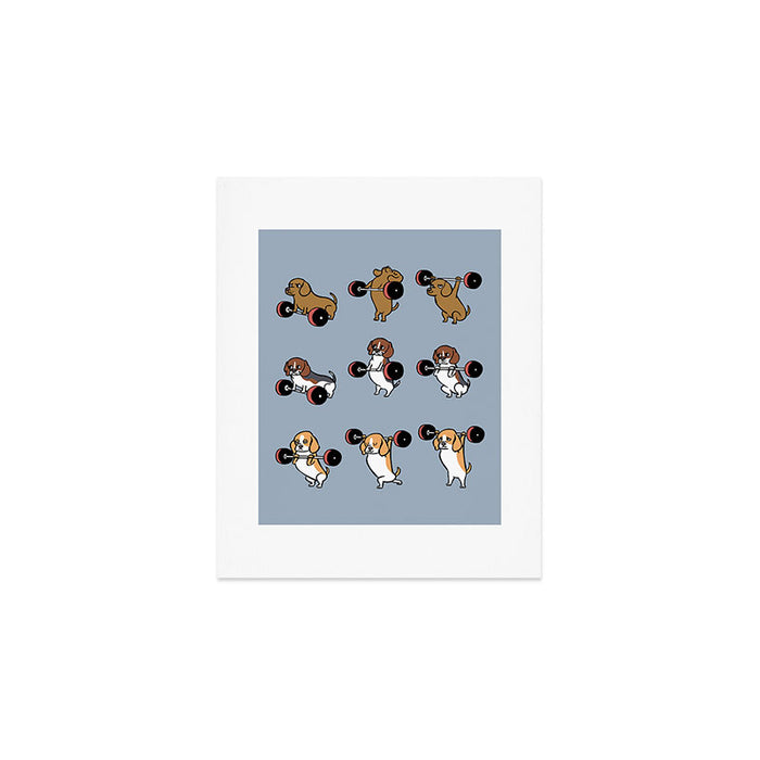 Olympic Lifting Beagles Art Print Gallery Image 1