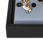 Olympic Lifting Beagles Framed Canvas Print Gallery Image 3