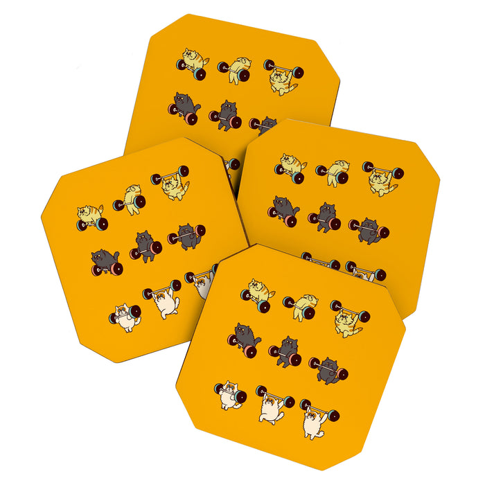 Olympic Lifting Cat Coaster Gallery Image 1