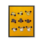 Olympic Lifting Cat Framed Canvas Print Gallery Image 8