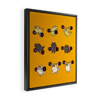 Olympic Lifting Cat Framed Canvas Print Gallery Image 2