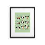 Olympic Lifting Corgi Framed Art Print Gallery Image 6