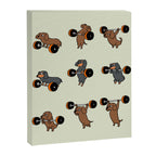 Olympic Lifting Dachshund Canvas Print Gallery Image 8