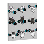 OLYMPIC LIFTING FRENCHIE Canvas Print Gallery Image 6