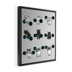 OLYMPIC LIFTING FRENCHIE Framed Canvas Print Gallery Image 2