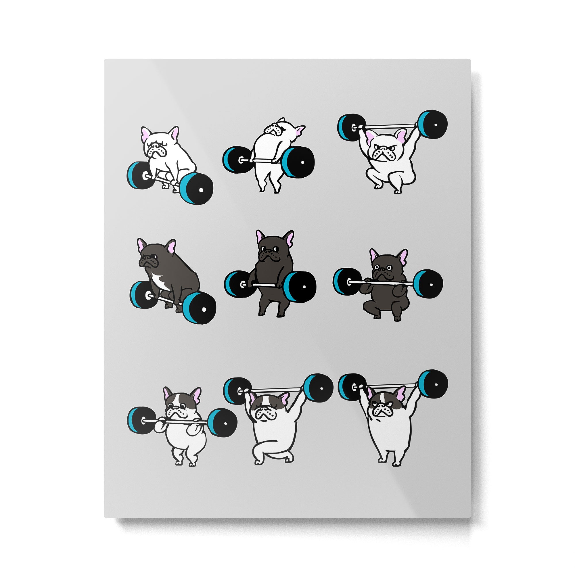 OLYMPIC LIFTING FRENCHIE Metal Print Gallery Image 4