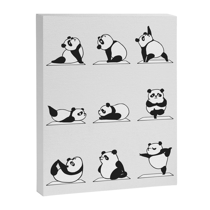 Panda Yoga Canvas Print Gallery Image 1