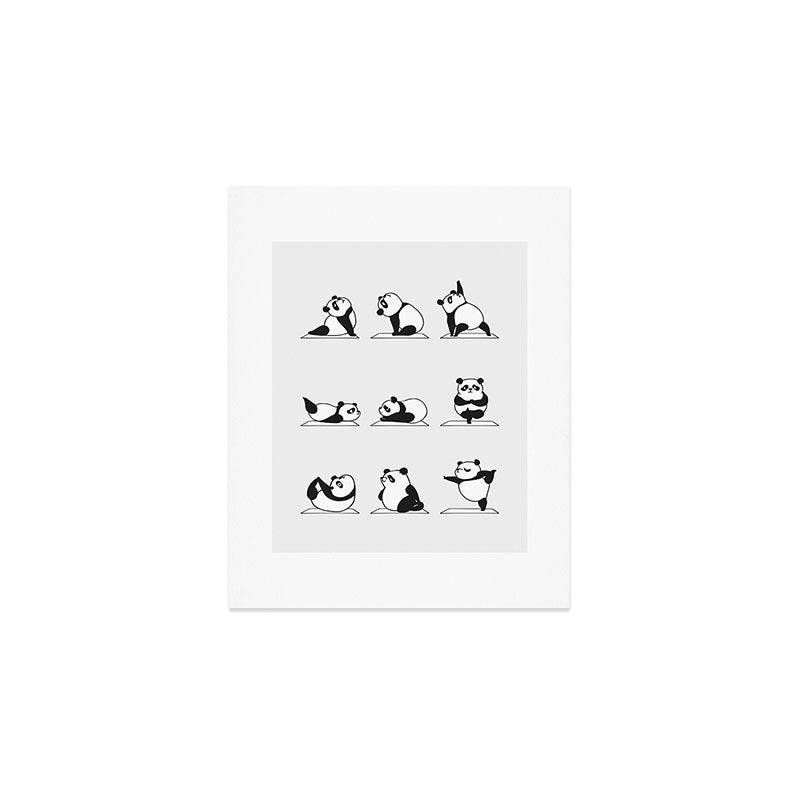 Panda Yoga Art Print Gallery Image 1