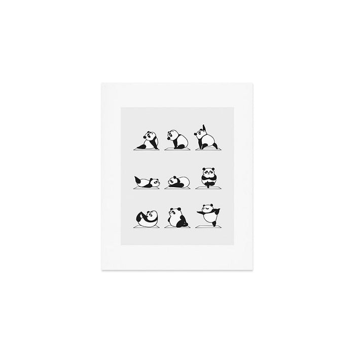 Panda Yoga Art Print Gallery Image 1
