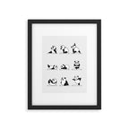 Panda Yoga Framed Art Print Gallery Image 4