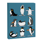 Penguin Yoga Canvas Print Gallery Image 8