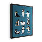 Penguin Yoga Framed Canvas Print Gallery Image 2