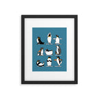 Penguin Yoga Framed Art Print Gallery Image 4