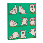 Pig Yoga Canvas Print Gallery Image 8