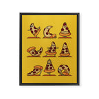 Pizza Yoga Framed Canvas Print Gallery Image 8
