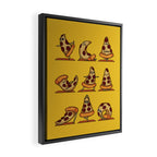 Pizza Yoga Framed Canvas Print Gallery Image 2