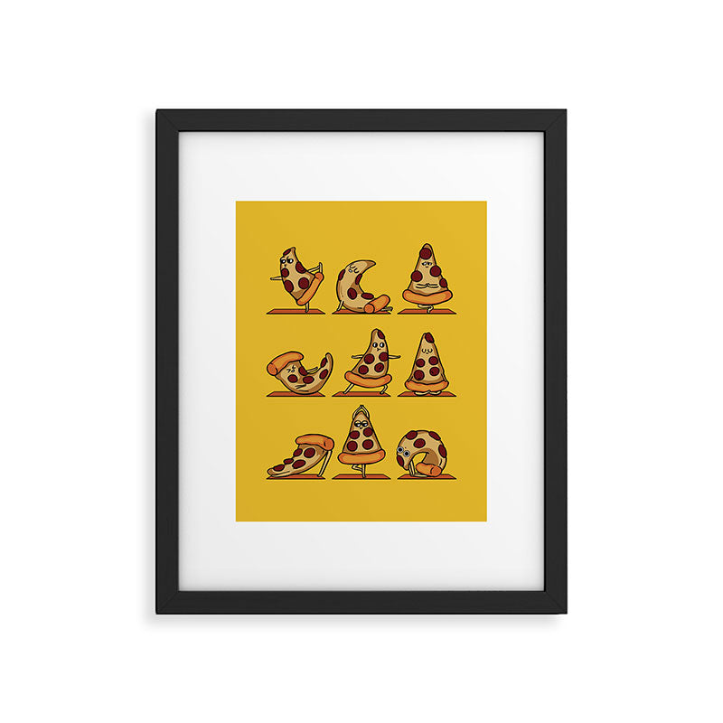 Pizza Yoga Framed Art Print Gallery Image 6
