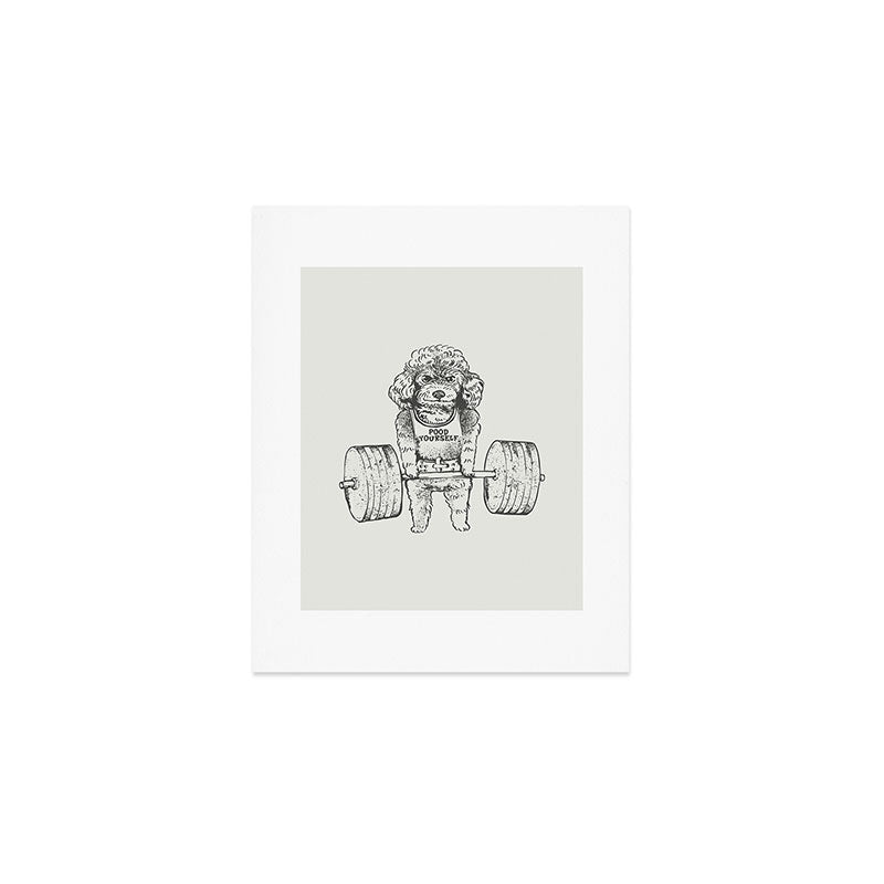 Poodle Lift Art Print Gallery Image 1