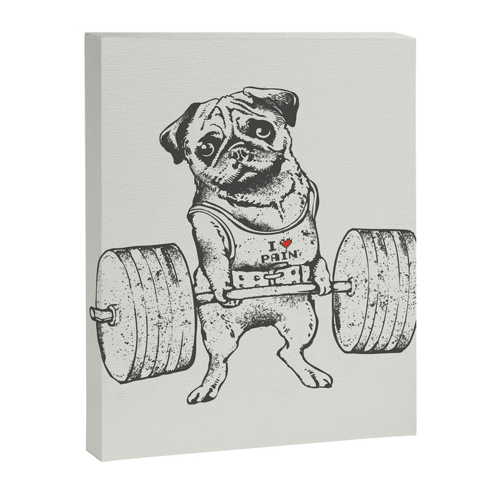 Pug Lift Canvas Print Gallery Image 1
