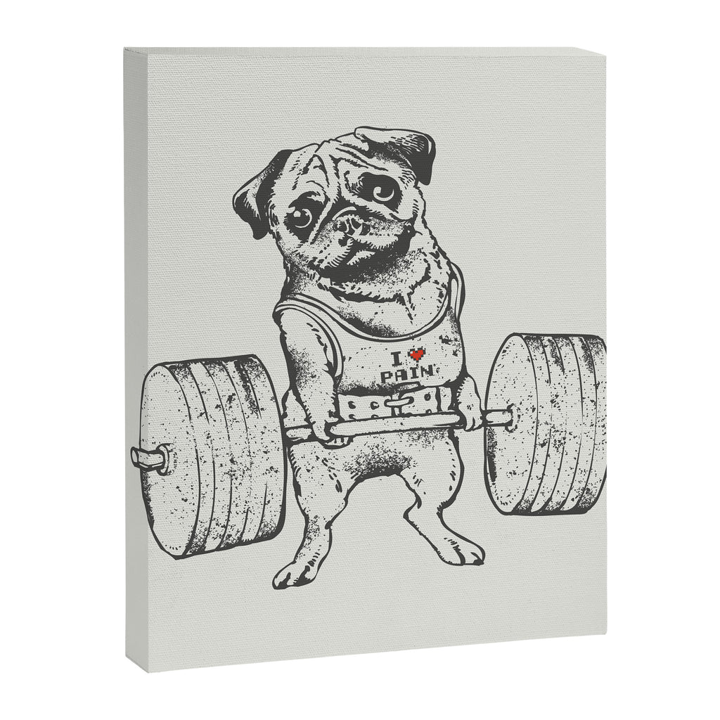Pug Lift Canvas Print Gallery Image 6