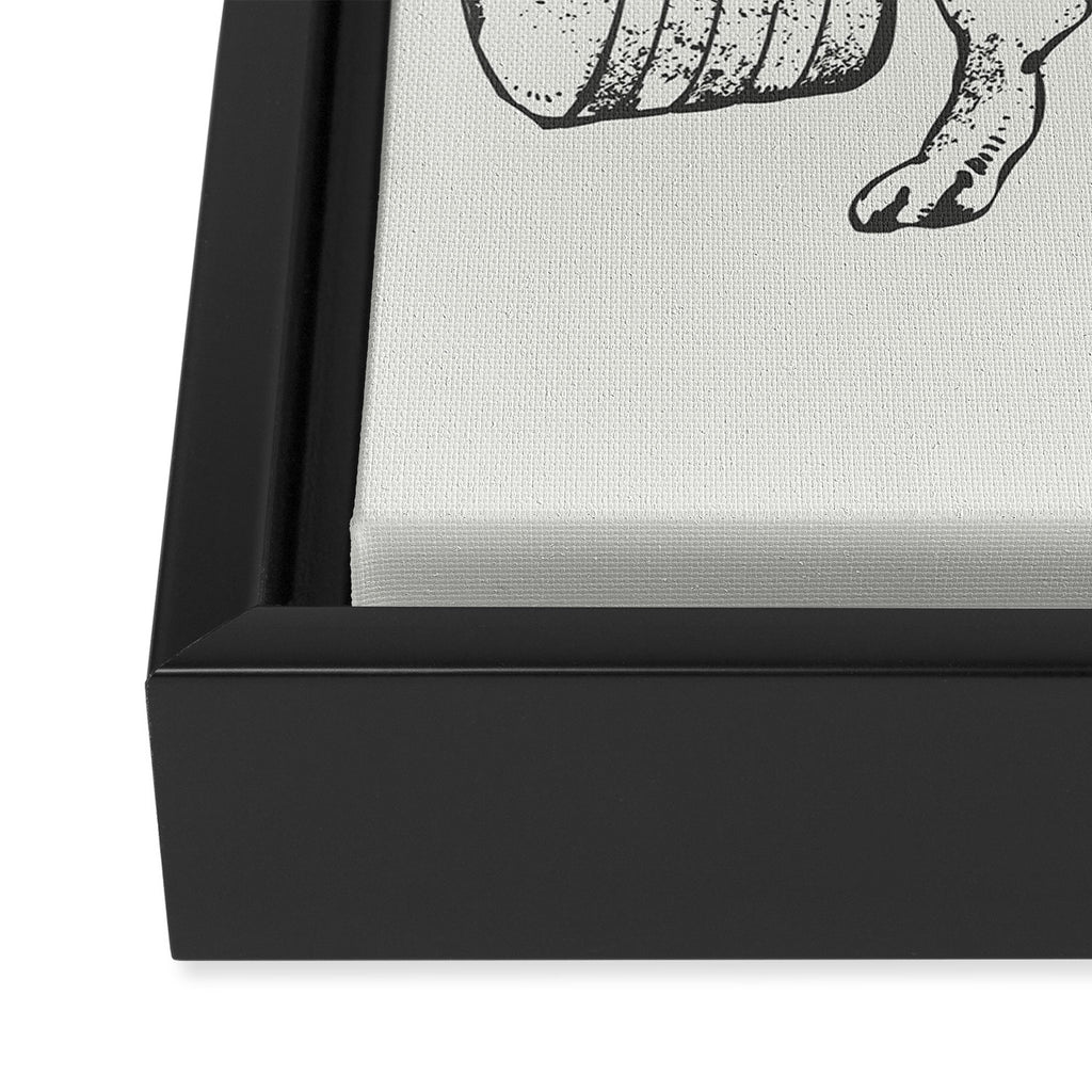 Pug Lift Framed Canvas Print Gallery Image 3
