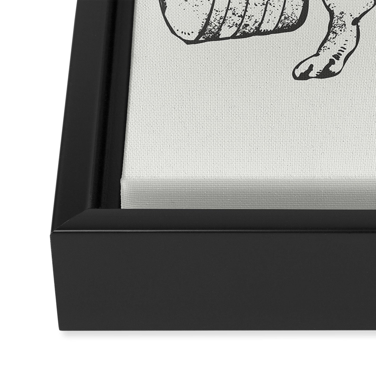 Pug Lift Framed Canvas Print Gallery Image 3