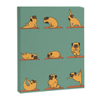 Pug Yoga Canvas Print Gallery Image 8