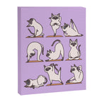 Siamese Cat Yoga Canvas Print Gallery Image 8