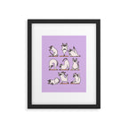 Siamese Cat Yoga Framed Art Print Gallery Image 6