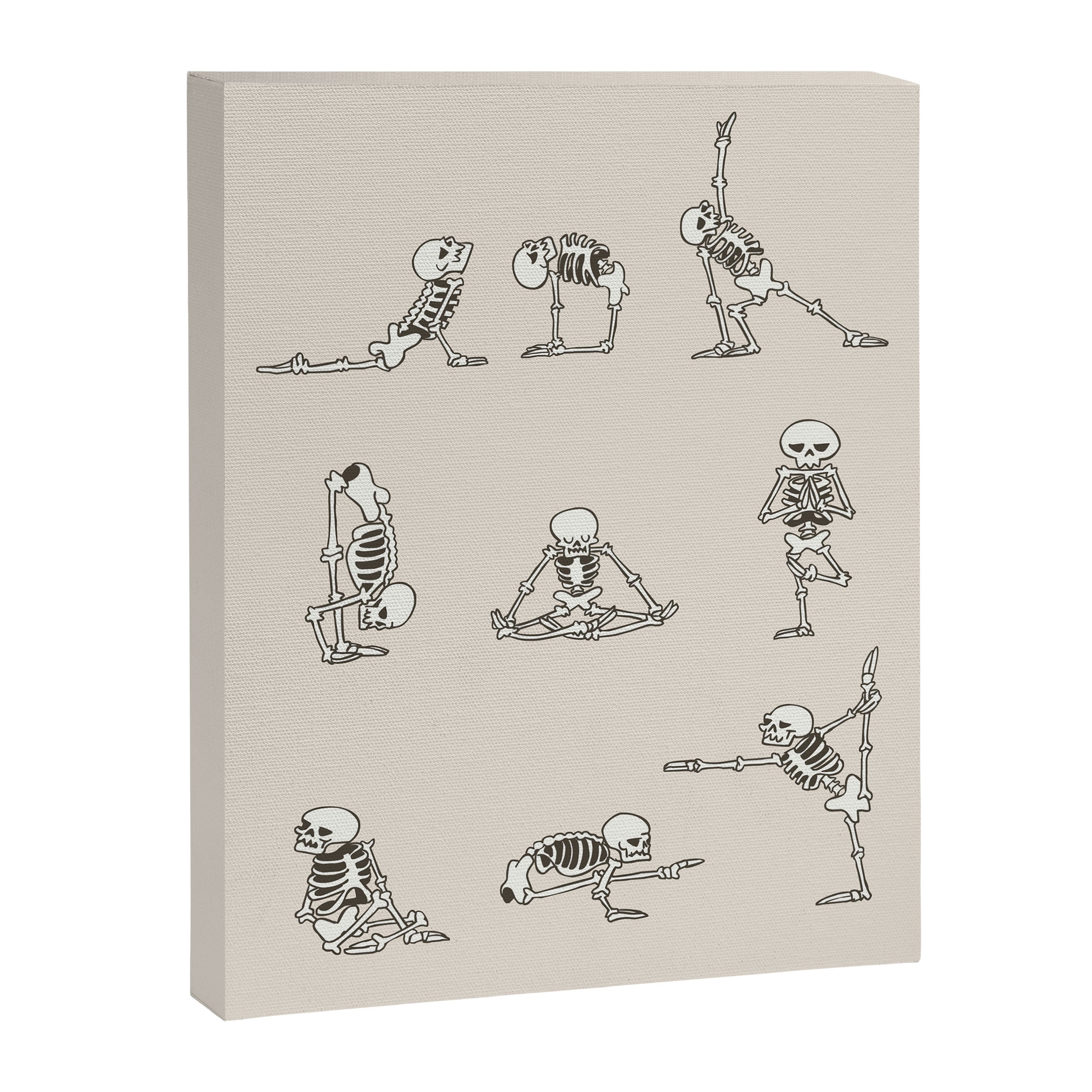 Skeleton Yoga Canvas Print Gallery Image 8