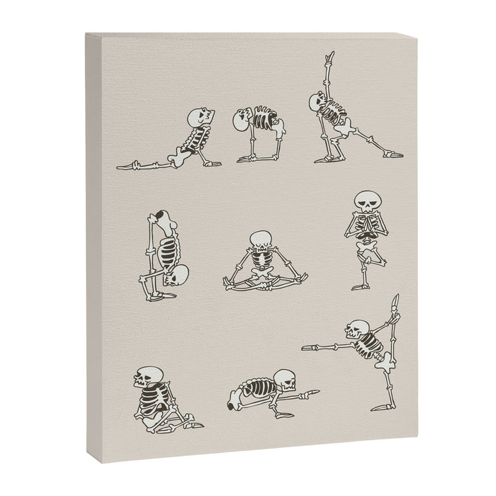 Skeleton Yoga Canvas Print Gallery Image 1