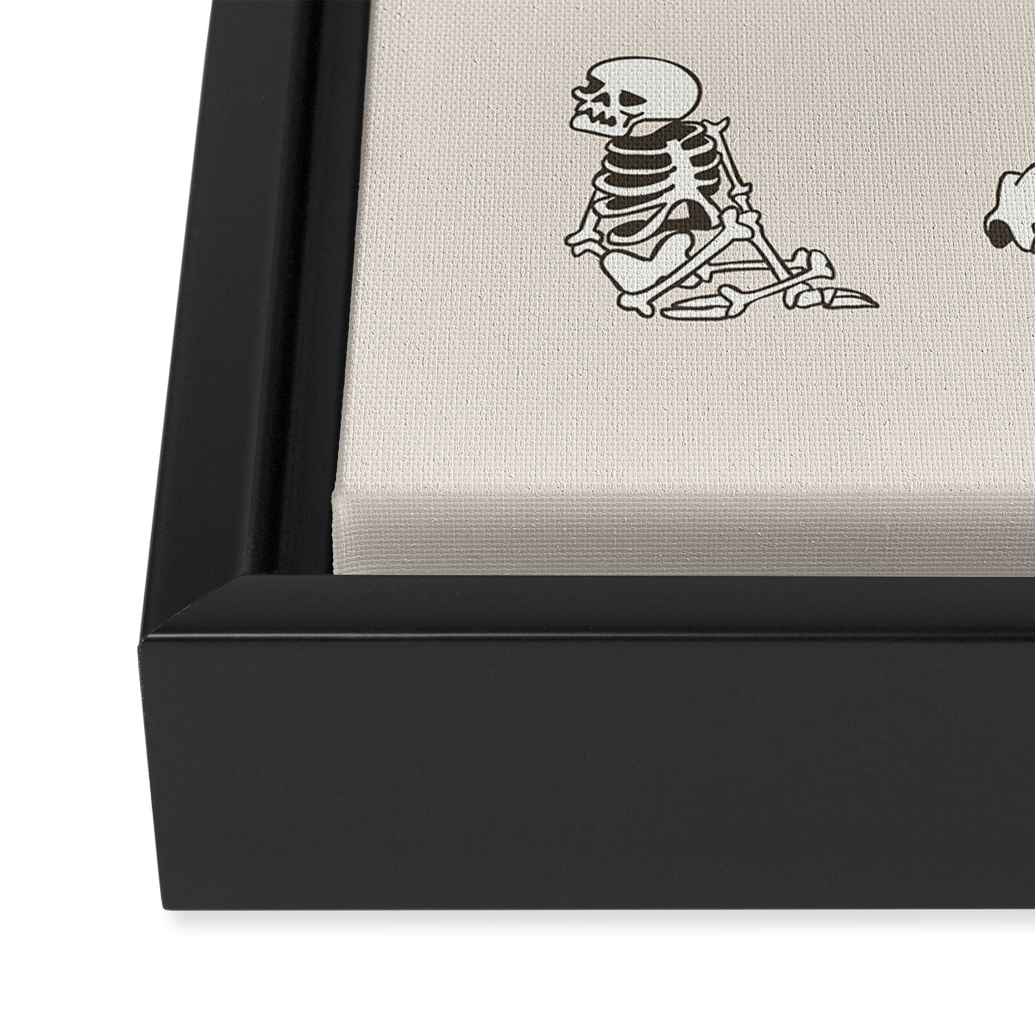 Skeleton Yoga Framed Canvas Print Gallery Image 3