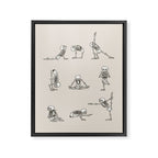Skeleton Yoga Framed Canvas Print Gallery Image 8
