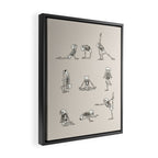 Skeleton Yoga Framed Canvas Print Gallery Image 2