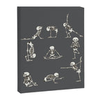 Skeleton Yoga_Gray Canvas Print Gallery Image 8