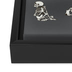 Skeleton Yoga_Gray Framed Canvas Print Gallery Image 3