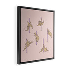 Sloths Pole Dancing Club Framed Canvas Print Gallery Image 2