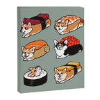Sushi  Corgi Canvas Print Gallery Image 8