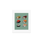 Sushi English Bulldog Art Print Gallery Image 1