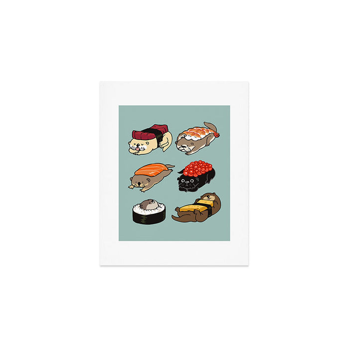 Sushi Otter Art Print Gallery Image 1
